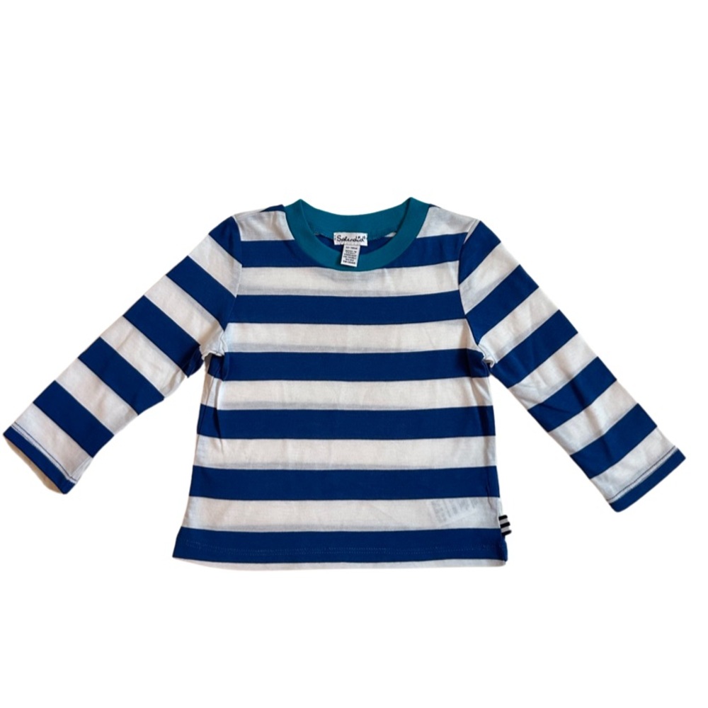 Brand NWOT Splendid Blue & White Striped Long Sleeve Shirt